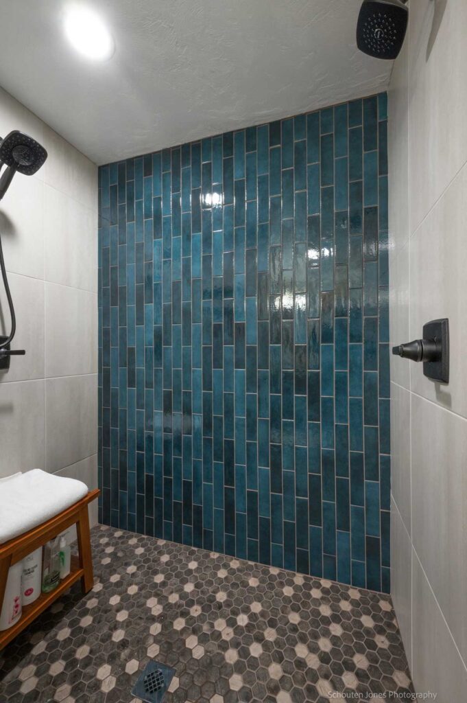 Blue Tile Remodel in Eugene, OR