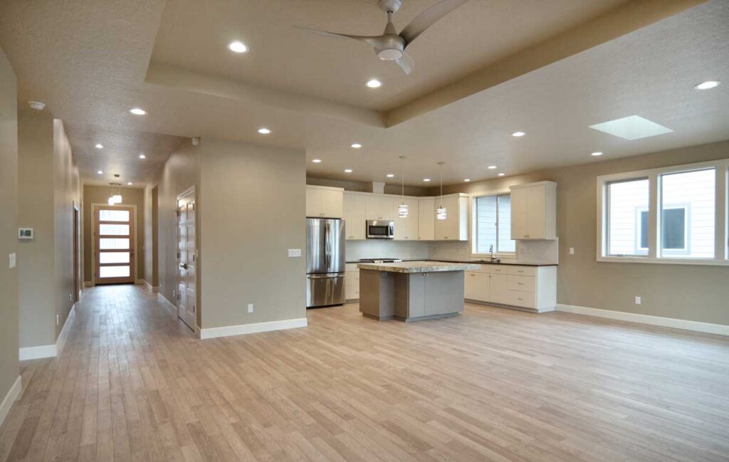Living Room And Kitchen Construction and Remodel in Eugene, OR